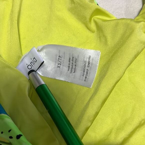 NWT ONIA NINA KIWI DEEP V LIME COMBO SIZE XS/TP - Picture 6 of 8